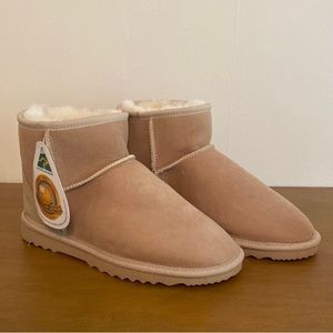 Tan booties